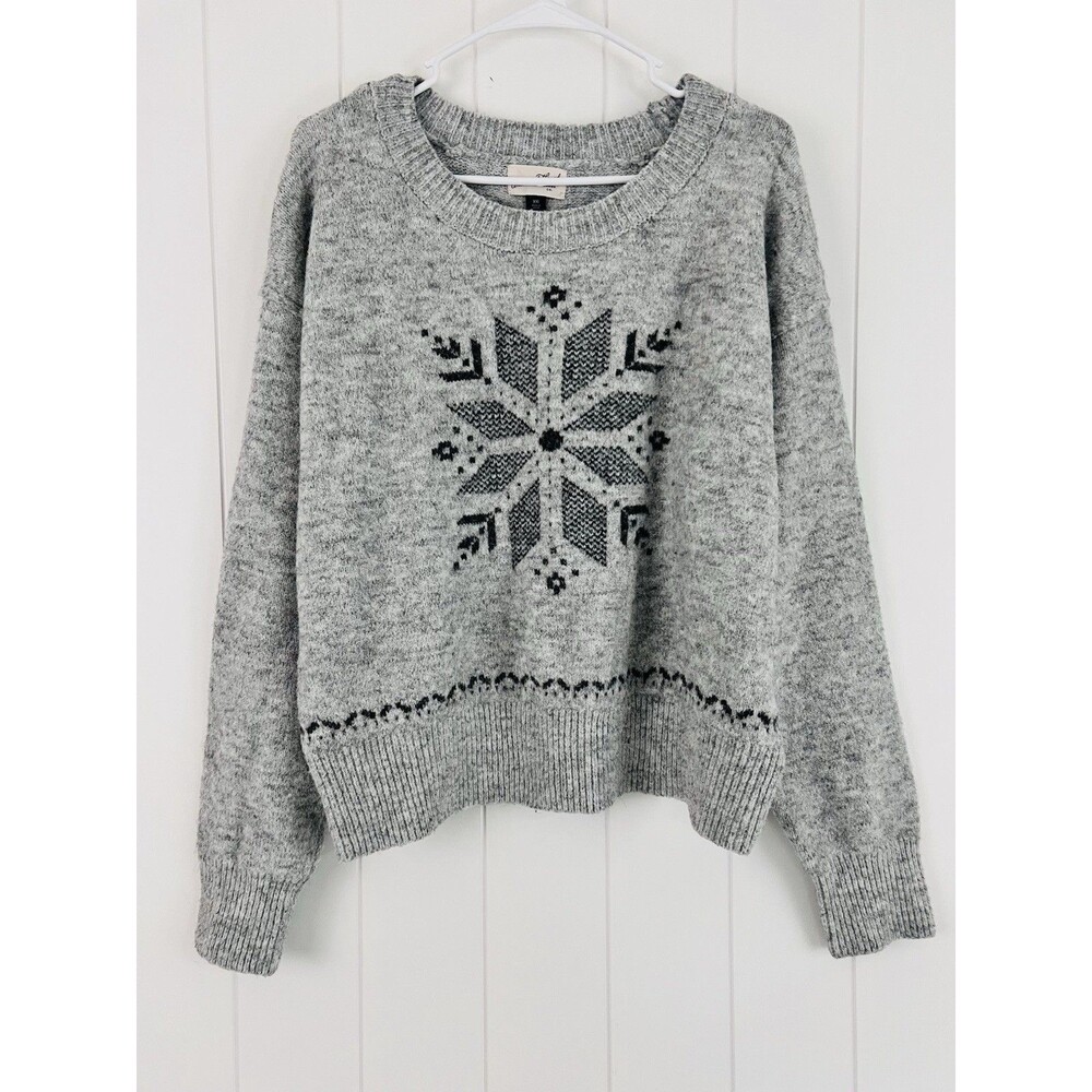 Universal Thread Soft Thick Cozy Snowflake Sweater Recycled Fabric Plus XXL